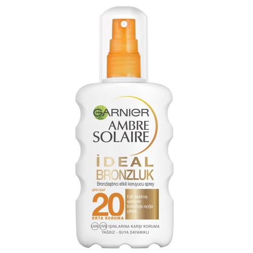 Garnier Ambre Solaire İdeal Bronzluk SPF20 Güneş Spreyi 200ml Garnier Ambre Solaire İdeal Bronzluk SPF20 Güneş Spreyi 200ml