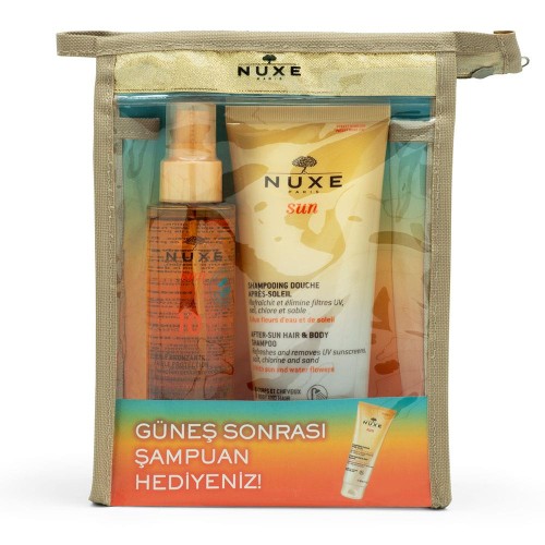 Nuxe Sun Güneş Koruyucu Yüz ve Vücut Yağı Spf10 150ml Güneş Sonrası Şampuan 200ml Hediyeli Nuxe Sun Güneş Koruyucu Yüz ve Vücut Yağı Spf10 150ml Güneş Sonrası Şampuan 200ml Hediyeli