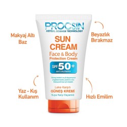 Procsin Yüz ve Vücut Leke Karşıtı Güneş Kremi 50ml Procsin Yüz ve Vücut Leke Karşıtı Güneş Kremi 50ml