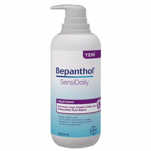 Bepanthol Sensidaily Çok Kuru Ciltler için Vücut Kremi 400ml Bepanthol Sensidaily Çok Kuru Ciltler için Vücut Kremi 400ml
