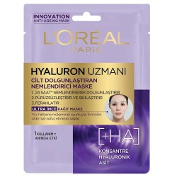 Loreal Paris Hyaluron Uzmanı Kağıt Yüz Maskesi Loreal Paris Hyaluron Uzmanı Kağıt Yüz Maskesi