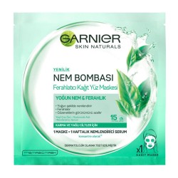 Garnier Ferahlatıcı Kağıt Yüz Maskesi Yeşil 32 gr Garnier Ferahlatıcı Kağıt Yüz Maskesi Yeşil 32 gr