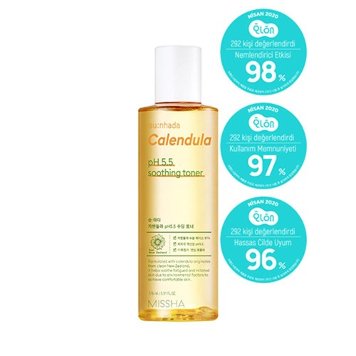 Missha SuNhada Calendula ph 55 Soothing Tonik 175ml Missha SuNhada Calendula ph 55 Soothing Tonik 175ml