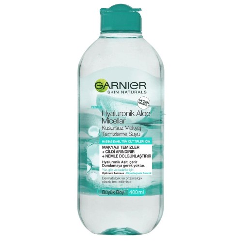 Garnier Micellar Hyaluronik Aloe Kusursuz Makyaj Temizleme Suyu 400ml Garnier Micellar Hyaluronik Aloe Kusursuz Makyaj Temizleme Suyu 400ml