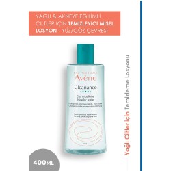 Avene Cleanance Miceller Water - Yağlı Cilt Temizleme Suyu 400ml Avene Cleanance Miceller Water - Yağlı Cilt Temizleme Suyu 400ml