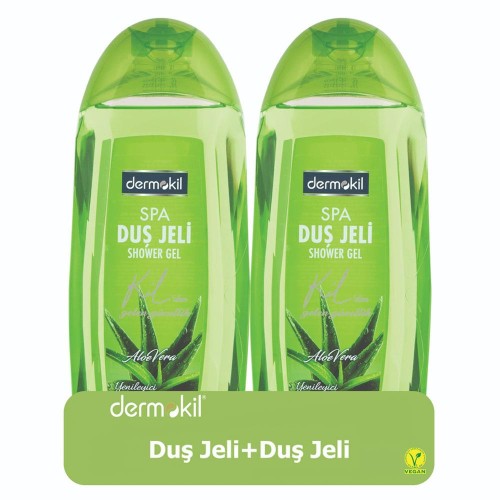 Dermokil Therapy Aloe Vera Özlü Duş Jeli 2x500ml Dermokil Therapy Aloe Vera Özlü Duş Jeli 2x500ml