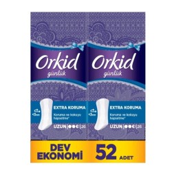 Orkid Günlük Ped Uzun Ekstra Koruma 52 Adet Orkid Günlük Ped Uzun Ekstra Koruma 52 Adet