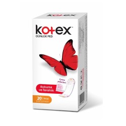 Kotex Pantyliners Günlük Ped İnce 20 Adet Kotex Pantyliners Günlük Ped İnce 20 Adet