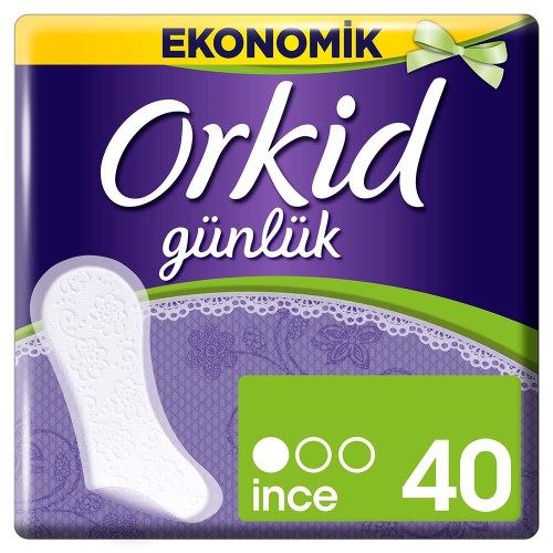 Orkid Yaprak Günlük Ped Normal Ekonomik Paket 40 Ped Orkid Yaprak Günlük Ped Normal Ekonomik Paket 40 Ped