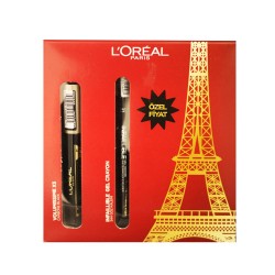 Loreal Paris Volumissime X 5 Maskara ve Gel Crayon Göz Kalemi Seti Loreal Paris Volumissime X 5 Maskara ve Gel Crayon Göz Kalemi Seti