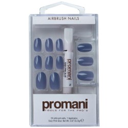 Promani Koyu Mavi Slate Takma Tırnak Kiti