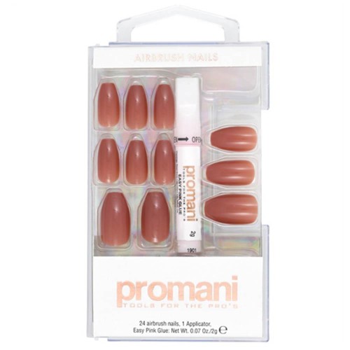 Promani Takma Tırnak Seti Gül Kurusu PR-5658 Promani Takma Tırnak Seti Gül Kurusu PR-5658