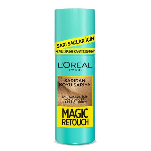 Loreal Paris Magic Retouch Koyu Dipleri Kapatıcı Sprey - Koyu Sarı 75ml Loreal Paris Magic Retouch Koyu Dipleri Kapatıcı Sprey - Koyu Sarı 75ml
