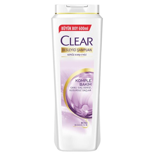 Clear Komple Bakım Kepeğe Karşı Etkili Şampuan 600ml Clear Komple Bakım Kepeğe Karşı Etkili Şampuan 600ml