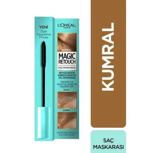 Loreal Paris Magic Retouch Kumral Saç Maskarası Loreal Paris Magic Retouch Kumral Saç Maskarası