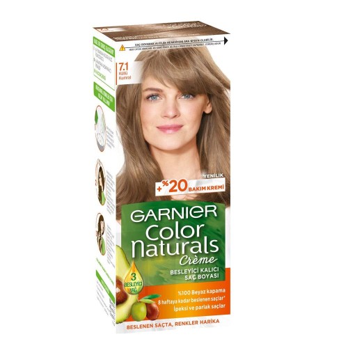 Garnier Color Naturals Boya 7.1 Küllü Kumral Garnier Color Naturals Boya 7.1 Küllü Kumral