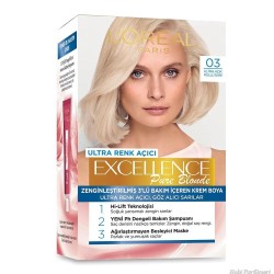Loreal Paris Excellence Pure Blonde Saç Boyası 03 Ultra Açık Küllü Sarı Loreal Paris Excellence Pure Blonde Saç Boyası 03 Ultra Açık Küllü Sarı