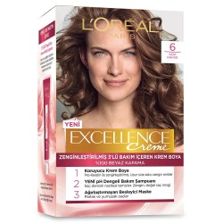 Loreal Paris Excellence Creme Saç Boyası 6 Açık Kahve Loreal Paris Excellence Creme Saç Boyası 6 Açık Kahve